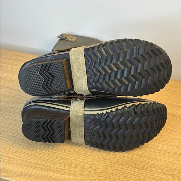 Sorel Slimpack Tall Quarry Pebble Leather Boots Woman’s 8.5 - Picture 12 of 12